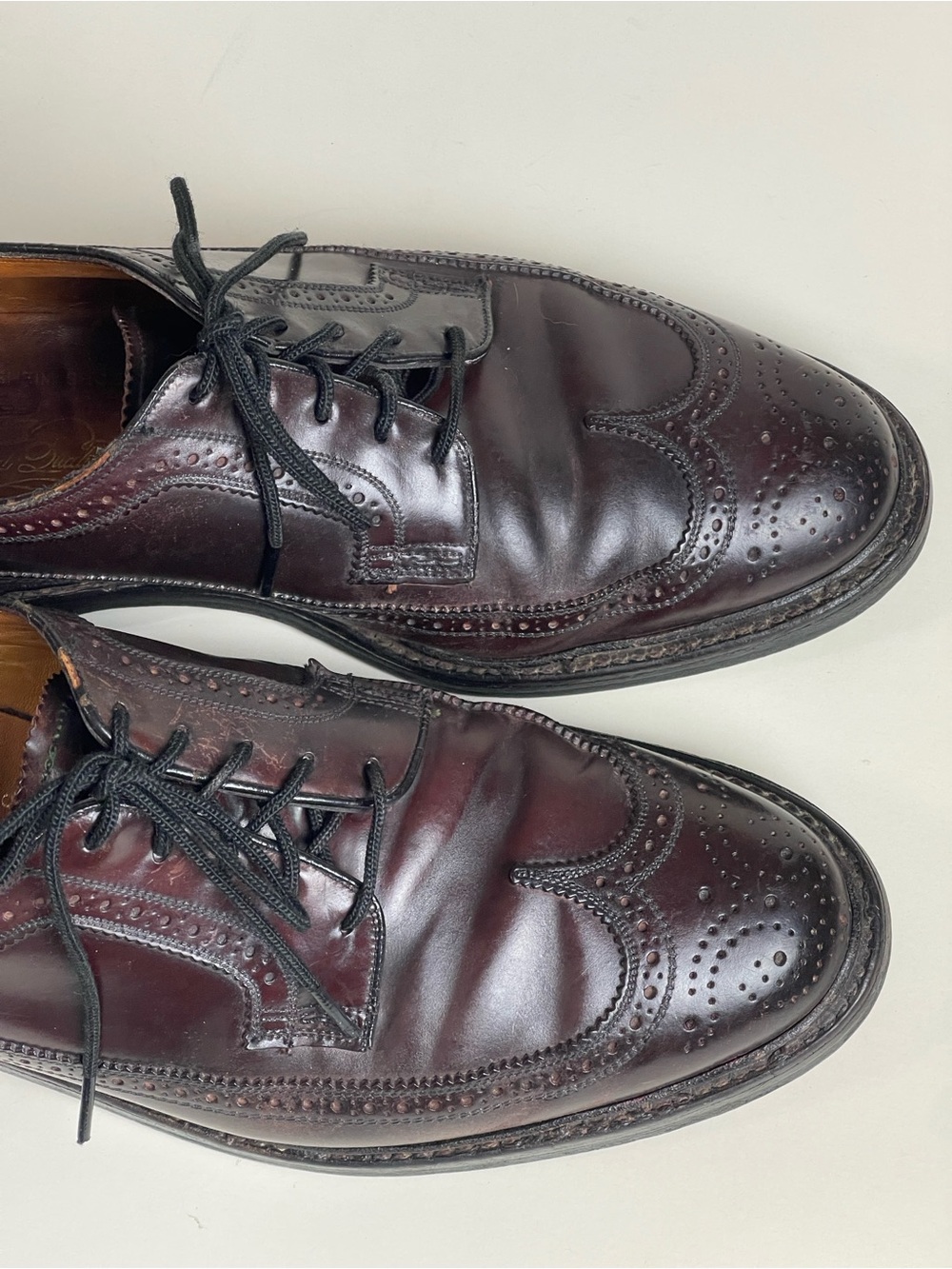 Florsheim Imperial Cordovan Longwing Oxfords V Cleat 93605 Mens 10 D - Picture 13 of 16